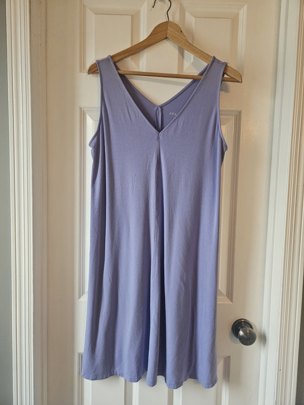 Ava & Viv -  Lavender V-Neck Sleeveless Swing Dress, Size X